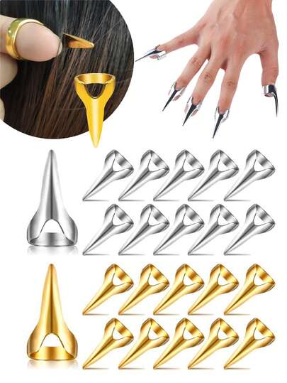 10/5 Adjustable Hairline Trimmer, Hair Clipper For Layering, Trimming, Styling, Hair Extensions, Braiding, Exaggerated Claw-Shaped Hair Accessories, Metal Claw Hair Clips For Cosplay