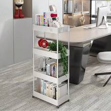 Carrito de almacenamiento de cocina, carrito de almacenamiento con ruedas de 4 niveles, estante de baño multifuncional, carrito de baño - Blanco - Ver 4