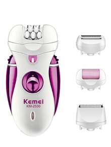 Kemei 科美 KM-2530 多功能电动脱毛器，女士剃毛器 | 刀头带 4 个配件 - 无线剃须刀，适用于身体、腋窝、腿部、比基尼脱毛 | 便携式个人护理旅行、万圣节/圣诞节礼物 | 护肤、返校和冬季使用 - 彩色 - 查看 11