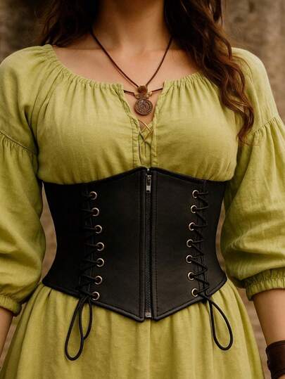 1 peça cinto medieval retrô feminino com amarração na cintura viking renascentista acessórios para fantasia de halloween acessórios para cosplay