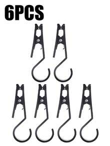 2/4/6-Pack Outdoor Tent Mini Clip, Press-Type Non-Slip Fixing Clamp With Windproof Rope, Awning Alligator Clips, Light Hooks, Portable Multi-Functional Tent Awning Anti-Slip Clips, Skylight Anti-Slip Clips, Suitable For Camping, Hiking, Adventure And Other Activities, Used For Food Bags, Camping Lanterns And So On Camping Stuff - Multicolor - View 12