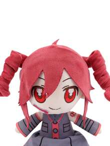 23厘米/9.05英寸 Kasane 毛绒玩具娃娃柔软填充玩偶动漫游戏角色扮演可爱卡通背包填充动物毛绒玩具礼物儿童粉丝生日装饰创意礼物儿童生日派对家居女孩房间装饰游戏收藏品 - 酒紅色 - 查看 9