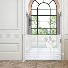 Cancelletto estensibile per animali domestici, facile da installare, barriera per cani, recinto per gatti con funzione di chiusura automatica, adatto a porte e scale, 86*150 cm - Bianco - Visualizzare 4