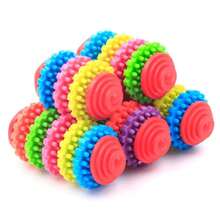 Pet Healthy Teeth Gums Chew Gear Toy Chew Training Tool Colorful Rubber Pet Dog Puppy Dental Teething Toy