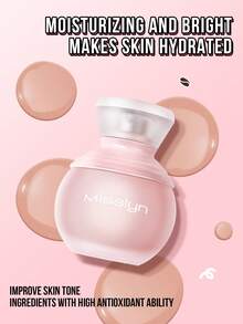 Misslyn Fondotinta opaco illuminante - Fondotinta opaco leggero resistente al sudore, controllo dell'olio, copertura totale, minimizzazione dei pori, impermeabile, anti-sbavatura, fondotinta liquido leggero, adatto per trucco Y2K, feste, spiaggia, viaggi, campeggio, all'aperto, regalo, ragazza di moda rosa, cosmetici per il nuovo anno, ruolo, miglior viaggio, vacanza, campus colorato, scuola, atmosfera affascinante, capodanno cinese, vegano, senza crudeltà