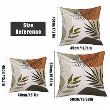 MEMNUN 4 vỏ gối 17,7 * 17,7in (45 * 45cm) / 19,69 * 19,69in (50 * 50cm) / 15,75 * 15,75in (40 * 40cm) Vỏ gối in hình minh họa thực vật phong cách Bohemian trừu tượng hoàng hôn tối giản [In một mặt] Vỏ gối trang trí nhà cho giường, ghế sofa, ô tô, thích hợp sử dụng hàng ngày hoặc trang trí tự sử dụng tối giản cao cấp, phòng khách, phòng ngủ, đầu giường - Nhiều màu - Xem 4