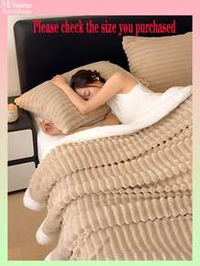 1 Stück super weiche & flauschige Decke, in mehreren Farben erhältlich, minimalistisch & modisch für Zuhause, geeignet für Schlafzimmer, Jungen/Mädchen Studentenwohnheim, Sofa Nickerchen, Wintersaison, multifunktionale Decke & Büro Nickerchen Decke, perfektes Valentinstags Geschenk, maschinenwaschbar