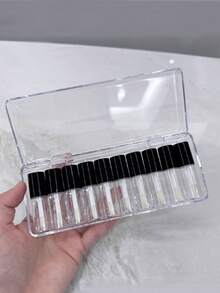 1 Bộ chai đựng mẫu son bóng mini, tuýp son môi rỗng, lọ đựng son tint, hộp đựng dầu dưỡng môi & son dưỡng môi, chai đựng có thể nạp lại khi đi du lịch - Nhiều màu - Xem 2