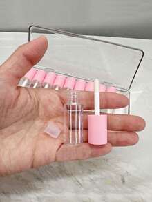1 Bộ chai đựng mẫu son bóng mini, tuýp son môi rỗng, lọ đựng son tint, hộp đựng dầu dưỡng môi & son dưỡng môi, chai đựng có thể nạp lại khi đi du lịch - Nhiều màu - Xem 5