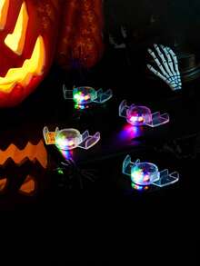 3pcs Party Decoration Atmosphere Lights, LED Glowing Teeth, Party Decoration Lights, For Birthday Party Decorations, Graduation Party, School, Bar, Suitable For Halloween, Christmas, Valentine's Day, Father's Day, Mother's Day, Can Be Used As Holiday Gifts, Wedding Season Gifts