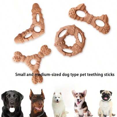 坚不可摧的狗狗磨牙玩具，专为爱啃咬的狗狗设计，经久耐用，有效缓解狗狗的无聊情绪，适合大中型犬作为磨牙骨玩具。