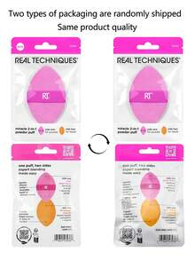 Real Techniques 6 Piece Everyday Essentials Makeup Brush Set, Includes 4 Brushes & Makeup Sponge&Miracle 2-In-1 Powder Puff Dual-Sided, For Foundation, Blush, Bronzer, Contour, Eyeshadow, & Powder, Travel Gift Set,Brush Set,Makeup Brush Kit,Make Up Brush Set,Make Up Set Complete,Makeup Brush Set,Complete Makeup Kit,Brush Kit,Brushes Makeup Set,Makeup Gift Set,Set,Giveaways,Professional Makeup Brushes,Complete Makeup Set - Hot Pink - View 11