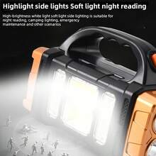 坚固耐用的多功能照明灯，便携式太阳能和USB充电LED手电筒，高功率太阳能LED手电筒，耐用便携设计，适用于露营、应急、户外工作、徒步旅行、钓鱼等活动，是远足必备的应急照明灯和多功能照明灯，提供高品质照明。 - 彩色 - 查看 9