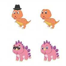 6/12pcs Dinosaur Stickers DIY Face Makeup Stickers Student Reward Stickers, Cartoon Stickers For Party, Holiday Decoration,Dinosaur Party,Dinosaur Stickers,Dinosaur