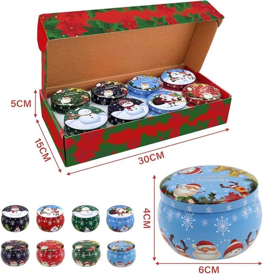 Juego de 12 Velas de Soya Aromáticas de 2.2Oz, Relajantes y Perfumadas, Regalo Ideal para Cumpleaños, Navidad, Aniversario, Baño, Espacio de Yoga - 8p - Ver 1