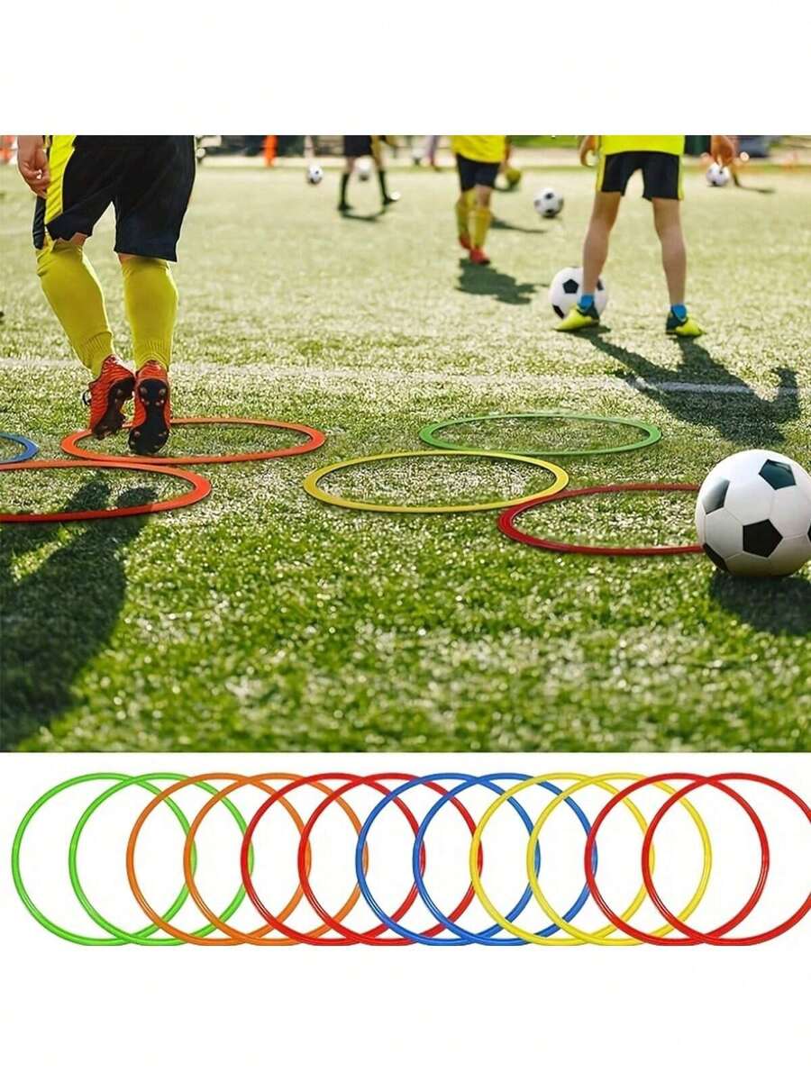Bounce Sensory Game Set, PP Plastic, Multi-Person Outdoor Entertainment. Mixed Colors, Agility Training Rings – Serving As Basketball And Football Equipment, Recreation And Games, Balance Training, Speed Training, Sports Training, And Reflex