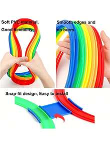Bounce Sensory Game Set, PP Plastic, Multi-Person Outdoor Entertainment. Mixed Colors, Agility Training Rings – Serving As Basketball And Football Equipment, Recreation And Games, Balance Training, Speed Training, Sports Training, And Reflex - Multicolor - View 8
