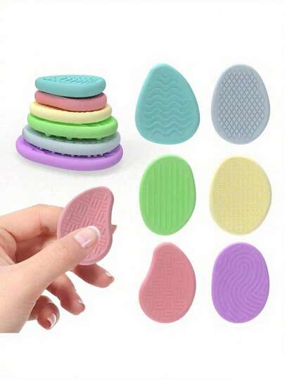6pcs Sensory Stones Fidget Toys: 6pcs Soft Textured Calming Stones, Suitable For Autism, Help Soothe Emotions - Relieve Stress And Anxiety - Small Prize Finger Toys