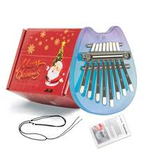 Mini Kalimba Piano de Pulgar de 8 Teclas, Piano de Dedo Portátil, Regalos para Fiestas, Regalos de Navidad
