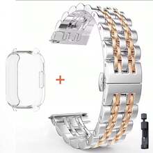 Ốp lưng TPU + Dây đeo bằng thép không gỉ cho đồng hồ thông minh Redmi Watch 5 Lite Vỏ mềm Vòng đeo tay bằng kim loại cho Redmi Watch 5 Active/Lite - dành cho Redmi Watch 5Lite - Xem 14