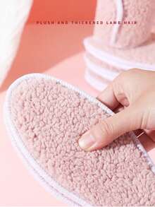 1pair Winter Plush Insole, Padded And Thickened Can Be Cut Fur Body Sweat Moisture Soft And Comfortable Warm Insole
