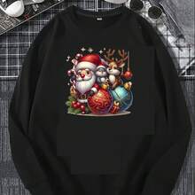 1pc/2pcs/3pcs Heat Transfer Patches - Holiday Santa Claus & Reindeer Designs, DIY Iron-On Washable, Ideal For T-Shirts, Sweaters, Bags, Perfect Holiday Gift