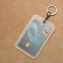 1 件磨砂透明卡套带钥匙扣、身份证、IC 卡、门禁卡保护套 - 彩色 - 查看 5