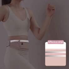 Slim Running Belt For Phone 6.8'', Ultra Light Running Belts For Women/Men, Zipper Waterproof Running Waist Pack, Reflective Running Fanny Pack With 3 Separate Pouch - Nhiều màu - Xem 8
