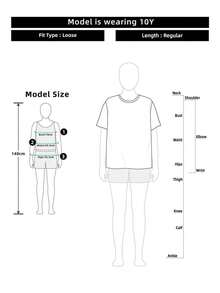 1 pieza Camiseta de manga corta con estampado de bailarina de ballet, cómoda y transpirable, para uso casual diario en verano