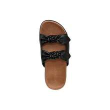 Vionic Elara J3162L1001 Sandals Womens US 6 Black Leather Comfort Slip On VER659 - màu đen - Xem 4