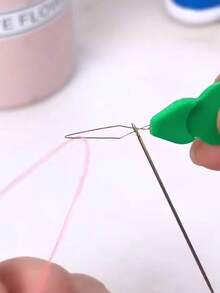 Dụng cụ xỏ chỉ bằng nhựa nhiều màu, thích hợp cho may vá, đan len, chắp vá, thủ công mỹ nghệ DIY, phù hợp với máy may. - Nhiều màu - Xem 3