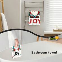 1 set/1 pieza/100 piezas Paños de cocina y paños de platos con diseño de árbol de Navidad y enanitos, adecuados para decoración de interiores en restaurantes, cocinas y baños, decoración de fiestas, regalos navideños y también pueden ser entregados como regalos de Navidad - Multicolor - Ver 9