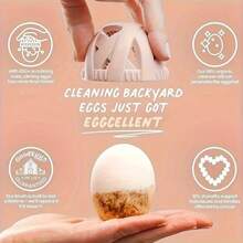 Silicone Kitchen Brush, Egg Brush, Reusable Non-Slip Fruit And Vegetable Brush, Multifunctional Soft Silicone Cleaning Tool, Suitable For Kitchen, Living Room, And Outdoor Use - Hồng - Chống trượt - Xem 3