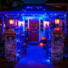 KBO JMEXSUSS 600 Blue LED Lights Outdoor Waterproof 168ft Blue String Tree Lights Indoor Plug In 8 Modes For Bedroom Fireplace Halloween Party Xmas Christmas Decorations - Blue - View 5