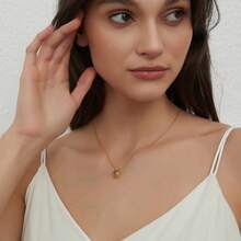 1pc Customized Photo Projection Necklace, Angel's Tear Stainless Steel Pendant With Personalized Photo Inside, Mother's Day Gift - Camera - View 5