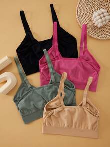 4 PCS Tight Yoga Bra For Women With Suspenders, European And American Sports Underwear, Quick-Drying Running Yoga Clothes, Fitness Tops - Nhiều màu - Xem 2