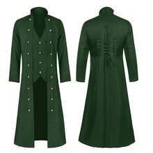 Men Jackets And Coats - Green Belted Coat - View 1