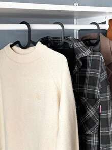 5/10/20pcs Thick Multi-Function Clothes Hangers, Convenient Home/Dorm/Balcony Hangers, Fashion Hangers, Standard Hangers, Essential For Back To School Dorm - Multicolor - View 4