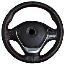 38cm/15 Inch Hand Sewing Steering Wheel Cover, DIY Breathable Anti-Slip PU Leather Steering Wheel Cover, Car Wheel Cover Protector With Needle And Thread, Decorative Modification Accessory For Most Car Models - one-size - View 8