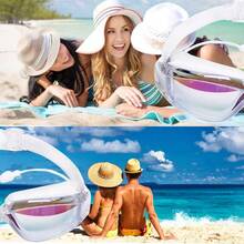 Gafas De NatacióN,Sebami Gafas Para Nadar ProteccióN UV Antivaho Gogles Para Natacion Gafas De NatacióN Ajustables Para Adultos, NiñOs - BLANCO - Ver 10