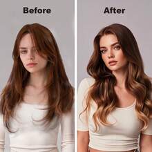 Ferro de Ondular Automático com 3 Configurações de Calor, Rotação de 360°, Adequado para Penteados: Ondas Pequenas, Ondas Grandes, Volume