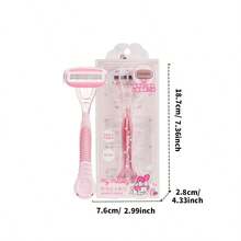 Miniso Sanrio Characters Series Gentle 5-Layer Lady Razor Melody 5-Layer Blades + Lubricating Strip Design, Smooth Shaving Reducing Skin Friction(1PC)