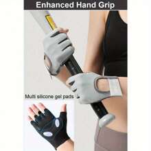 1 双女士薄款四季专业健身手套，瑜伽防护手套，高弹性舒适，掌心减震垫防滑耐磨，户外骑行手套