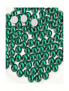 2000 pièces de strass en résine plats vert foncé de 3-6 mm, pierres précieuses rondes en gelée pour la fabrication d'accessoires, chaussures, vêtements, cosmétiques, sacs, décoration