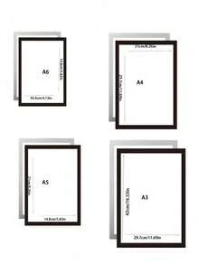 Magnetic Picture Frame A3 A4 A5 A6 Poster Cover Photo Frame,Self Adhesive Magnetic Photo Frames,Magnetic Mural Frame,Interchangeable Mural Frames,Magnetic Poster Sign Holders,Paintings Display,For Refrigerator Perfect For Displaying Photos, Notes And Artwork, Durable And Easy To Use,Stickable To Smooth Surface Gifts Birthday Graduation,Home Decor, Wall Hangings,Fresh And Fulfilling Home Living Essentials,Reusable