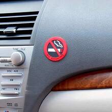 No Smoking Warning Sticker For Car, Eye-Catching And Clear Design, Waterproof And Wear-Resistant, Easy Installation With No Residue, Universal Fit For All Vehicles - No Smoking 3D Decorative Stickers - View 8