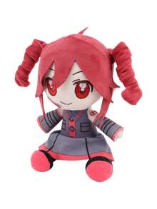 23厘米/9.05英寸 Kasane 毛绒玩具娃娃柔软填充玩偶动漫游戏角色扮演可爱卡通背包填充动物毛绒玩具礼物儿童粉丝生日装饰创意礼物儿童生日派对家居女孩房间装饰游戏收藏品 - 酒紅色 - 查看 6