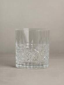 6-Piece Minimalist Transparent Glass Water Cup Set, Suitable For Home Use, Coffee Cups, Juice Cups, Whiskey Cups, Straight-Sided Textured Beverage Cups, Multiple Sizes Available, Party Table Cups. - DM331-5 (285ml) - View 5