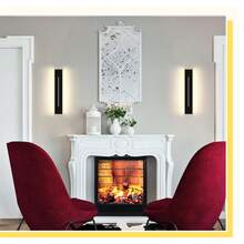 homefire 1/2 Wall Lamp LED Wall Light Black/White Inside Modern 30CM 8W Hallway Lighting Warm White Hallway Lamp Living Room Lamp Bedside Lamp Wall Lighting For Staircase Living Room Bedroom - 30cm - 查看 7