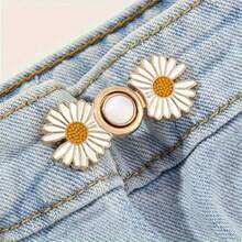 2 Pieces/Set Stainless Steel Waist Tightener Buckles - Seamless Adjustable Clips For Secure And Stylish Fit Of Jeans, Skirts And Pants, Tailors, Sewing Supplies And Accessories